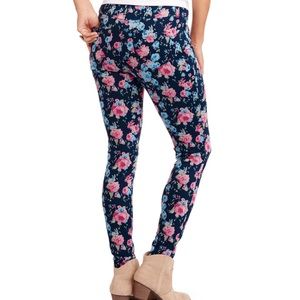 Faded Glory | Floral Knit Jeggins